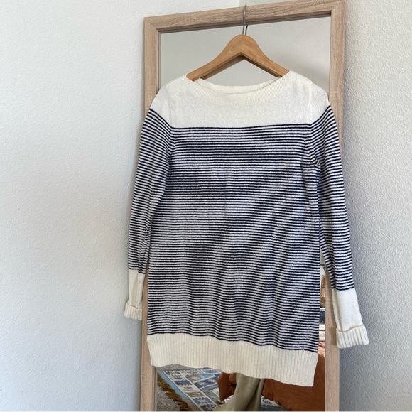 LOFT Tunic Striped Sweater - Picture 1 of 2